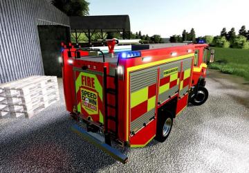 SCANIA UK FIRE ENGINE version 1.0 for Farming Simulator 2019 (v1.6.0.0)