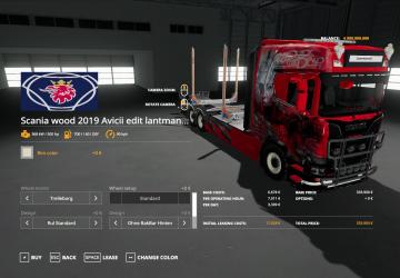 Scania Woodtruck And Trailer version 1.1 for Farming Simulator 2019