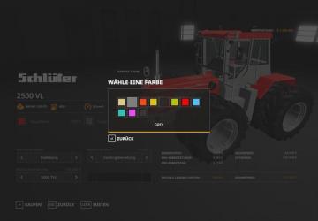 Schlüter 2500 VL version 1.1.0.0 for Farming Simulator 2019 (v1.5.x)