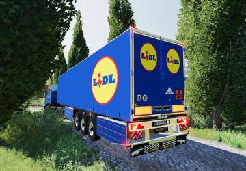 Schmitz Cargobull Lidl version 1.0.0.0 for Farming Simulator 2019 (v1.6.0.0)