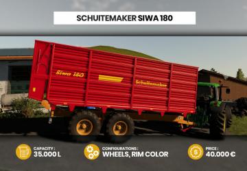 Schuitemaker Siwa 180 version 1.0.0.0 for Farming Simulator 2019 (v1.7.x)