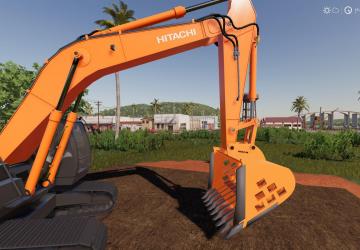 Screen Bucker For Hitachi ZX 290 version 25.05.20 for Farming Simulator 2019 (v1.5.1.0)