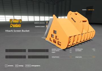 Screen Bucker For Hitachi ZX 290 version 25.05.20 for Farming Simulator 2019 (v1.5.1.0)
