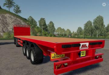 SDC Flatbed Trailer with Autoloads version 1.0 for Farming Simulator 2019 (v1.3.х)