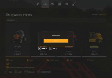 ShopSearch version 1.1.1.0 for Farming Simulator 2019 (v1.7.x)