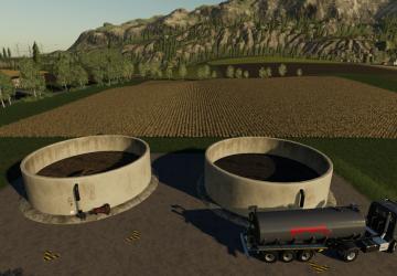 Slurry And Digestate Storage version 1.0.0.0 for Farming Simulator 2019 (v1.5.х)