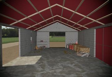 Small Garage With Shelter version 1.0.0.0 for Farming Simulator 2019 (v1.7.x)
