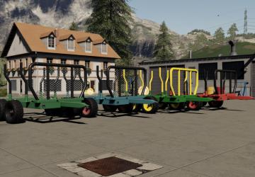 Wood Trailer Pack version 1.1.0.0 for Farming Simulator 2019