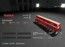 Sola Tricombi version 1.0 for Farming Simulator 2019 (v1.5.x)