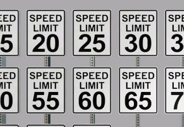 Speed Limit/Restriction Signs (Prefab*) version 1.0.0.0 for Farming Simulator 2019 (v1.7.x)