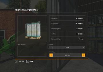 Straw Harvest Pallet Storage version 1.0 for Farming Simulator 2019 (v1.6.0.0)