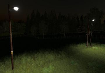 Street Lights On Wooden Poles version 1.0.0.0 for Farming Simulator 2019