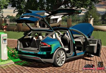Tesla Model X Diesel version 1.0.0.0 for Farming Simulator 2019 (v1.7.x)