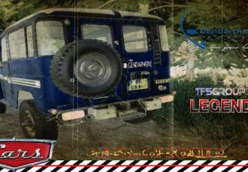 Toyota FJ40 Gendarmerie version 1.3 for Farming Simulator 2019