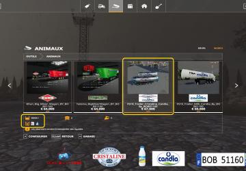 Trailer Cristaline Candia version 1.0.0.0 for Farming Simulator 2019 (v1.3.х)