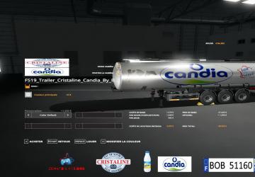 Trailer Cristaline Candia version 1.0.0.0 for Farming Simulator 2019 (v1.3.х)