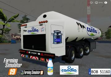 Trailer Milk Candia version 1.0.0.0 for Farming Simulator 2019 (v1.3.х)