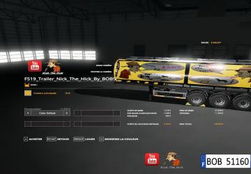 Trailer Nick The Hick By BOB51160 version 1.0.0.5 for Farming Simulator 2019 (v1.3.х)