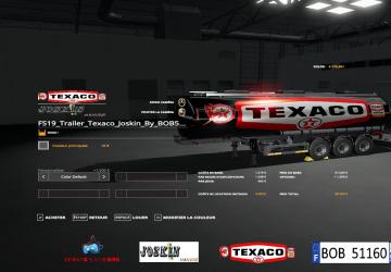 TRAILER TEXACO JOSKIN version 1.0.0.1 for Farming Simulator 2019 (v1.3.0.1)