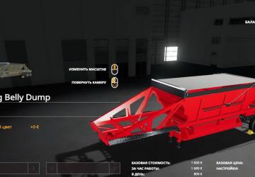 TrailKing Belly Dump version 1.0.0.0 for Farming Simulator 2019 (v1.4х)