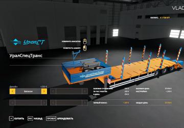 UralSpetsTrans Trawl version 1.0.0.0 for Farming Simulator 2019 (v1.5.1.0)