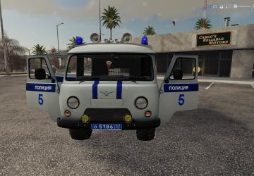UAZ 3741 Police version 2.0 for Farming Simulator 2019 (v1.6)