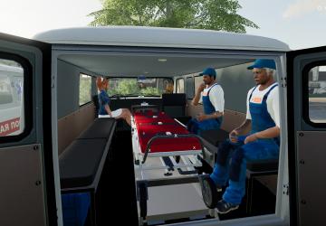 UAZ 3741 Ambulance version 2.0 for Farming Simulator 2019 (v1.6)