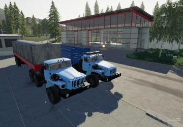Ural-4320 + NEFAZ-9334-20-16 version 1.0 for Farming Simulator 2019 (v1.5.x)