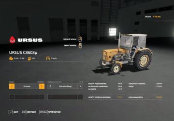URSUS 360 3P Orange version 1.0 for Farming Simulator 2019 (v1.3.0.1)