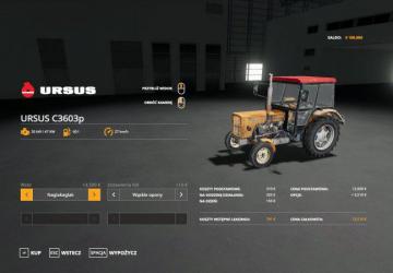 URSUS 360 3P Orange version 1.0 for Farming Simulator 2019 (v1.3.0.1)