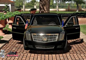 US Cadillac Presidential 2017 version 1.0.0.0 for Farming Simulator 2019 (v1.7.x)