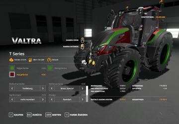 Valtra T Series version 1.0 for Farming Simulator 2019 (v1.5.1.0)