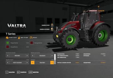 Valtra T Series version 1.0 for Farming Simulator 2019 (v1.5.1.0)