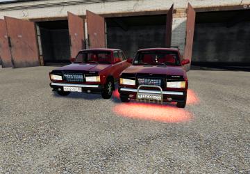 VAZ 2107 Cherry Red version 3.0 for Farming Simulator 2019 (v1.6)