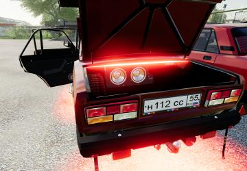 VAZ 2107 Cherry Red version 3.0 for Farming Simulator 2019 (v1.6)