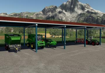Vehicle shelters version 1.1.0.0 for Farming Simulator 2019