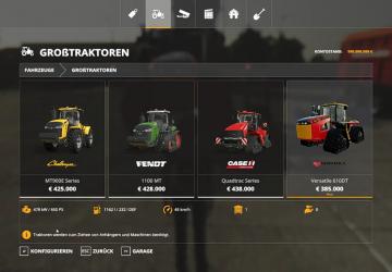 Versatile 610DT version 1.0.0.0 for Farming Simulator 2019 (v1.4х)