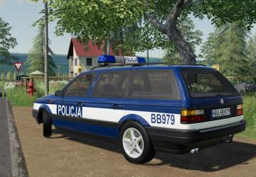 Volkswagen Passat B3 Variant Police version 1.0.0.0 for Farming Simulator 2019 (v1.7x)