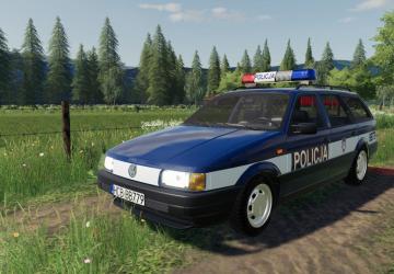 Volkswagen Passat B3 Variant Police version 1.0.0.0 for Farming Simulator 2019 (v1.7x)