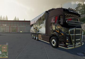 Volvo FH16 2019 woodchipstruck ponsse version 1.4 for Farming Simulator 2019 (v1.5.х)