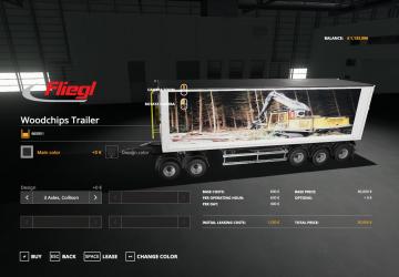 Volvo FH16 Woodchip And Trailer version 1.4 for Farming Simulator 2019 (v1.5.х)