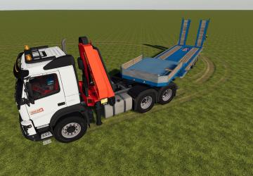 Volvo FMX 6x4 Grue version 1.1 for Farming Simulator 2019 (v1.5.1.0)