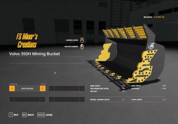 Volvo Mining Pack version 1.0 for Farming Simulator 2019 (v1.6.0.0)