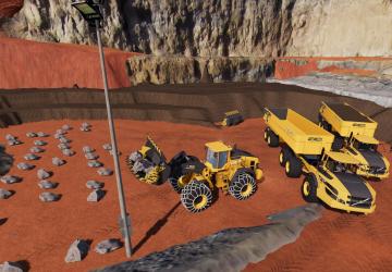 Volvo Mining Pack version 1.0 for Farming Simulator 2019 (v1.6.0.0)