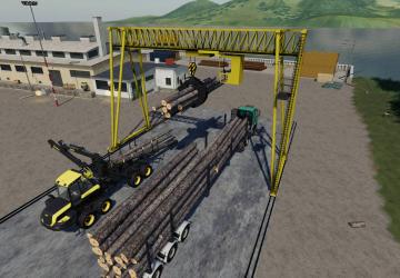 Wood Crane version 1.1.0.0 for Farming Simulator 2019 (v1.6)