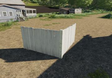 Wooden fences (white) version 1.0.0.0 for Farming Simulator 2019 (v1.3.х)