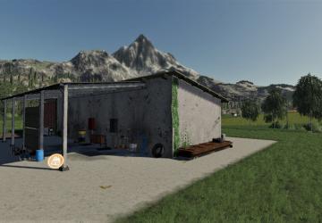 Workshop With Machine Storage version 1.0.0.0 for Farming Simulator 2019 (v1.7.x)
