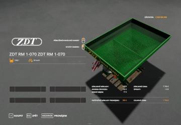 ZDT RM 1-070 (RM 1-070) version 1.0 for Farming Simulator 2019