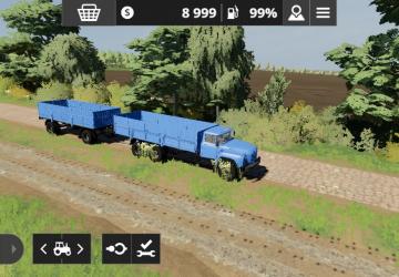 ZIL 133GYA and trailer GKB 8350 version 1.0 for Farming Simulator 20 (v0.0.063)