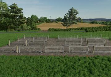 Galvanised Metal Field Gate Pack (Prefab*) v1.0.0.0 for Farming Simulator 2022